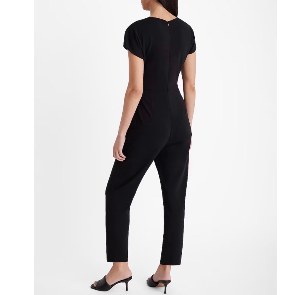 Express Tie Waist Straight Leg Jumpsuit